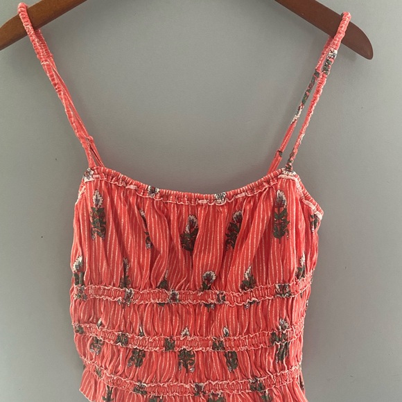 We The Free Pink Smocked Sleeveless Camisole - Picture 1 of 5